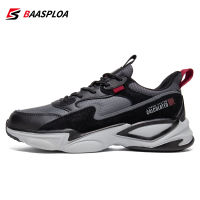 Baasploa Casual Walking Shoes For Men 2022 Mens Designer Leather Lightweight Sneakers Lace Up Male Outdoor Sports Shoe Tennis