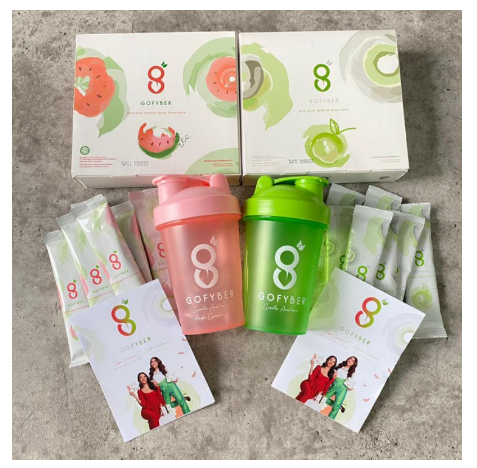 PAKET 3 BOX GOFYBER MINUMAN PELANGSING BY GISELLE - DIET DETOX