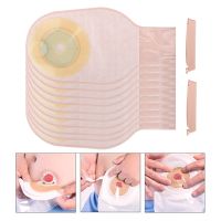 10Pcs One-Piece System Ostomy Bag s Drainable Pouch Colostomy Bag Ostomy Supplies Made Of Quality Material Comfortable