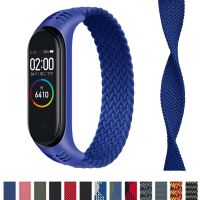 strap for Mi band 7 6 band Nylon Braided Solo Loop pulseira bracelet Miband4 miband5 Wristband for xiaomi Mi band 3 4 5 6 7 band Straps