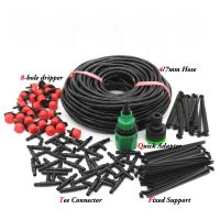 5M-40M DIY Drip Irrigation System Automatic Watering Garden Hose Micro Drip Watering Kits with Adjustable Drippers