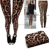 【VV】 Wholesale Price Womens Leopard Leggings Cropped Funk Pants