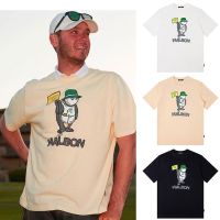 Malbon GOLF 23ฤดูร้อนพิมพ์เสื้อยืดแขนสั้น Wicking เสื้อผ้ากอล์ฟ Unisex golf men sport clothing short sleeve jerseys#998811#