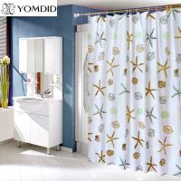 Waterproof Shower Curtains Home Decoration Sea Biological Pattern Bathroom Curtains Eco-Friendly Polyester Fabric Bath Curtain