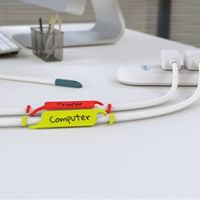 10pcs Cable Label Management Write On Organizers Easy Mark Identification Tag TPE Waterproof DIY Home Office Adults Kids Sticker