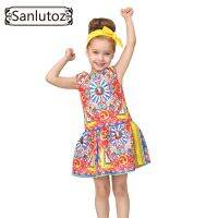 Sanlutoz Girls Clothes Brand Girls Dress Princess Party Kids Children Clothing Toddler 2017 Kids Fun