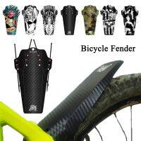 【CW】 BicycleFront and Rear Tire WheelBike Mudguard Printed Plastic CyclingProtectors with Cable Ties