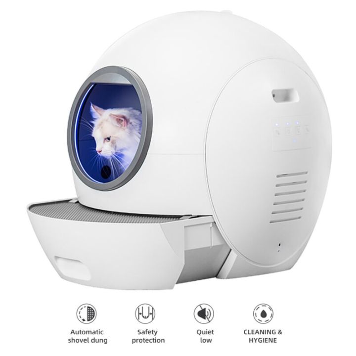 Cat Tolilet Wifi Automatic Smart Litter Box Large Cat Toilet Drawer ...