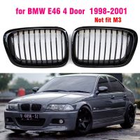 รถ ABS กันชนหน้าหม้อน้ำไตกระจังหน้า Gril สำหรับ BMW E46 3 Series 1998 1999 2000 2001รถจัดแต่งทรงผม