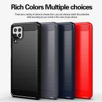 ◈□ For Samsung Galaxy A22 Carbon Fiber Case Shockproof Silicone Cover For Samsung Galaxy A22 4G Case for Galaxy A22 5G A32 A52 A72