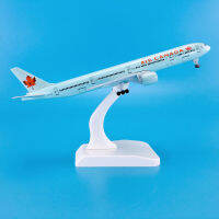 ABaza ขายร้อนสังกะสี Ally วัสดุ1:400 18.5ซม. ล้อเครื่องบิน Aircrafts โบอิ้ง B777-300er Air Canada Plane ModelM