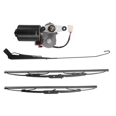 1 Set DC12V 30W Universal UTV Electric Windshield Wiper Motor Kit Wiper Assembly for Polaris Ranger RZR 900 Honda