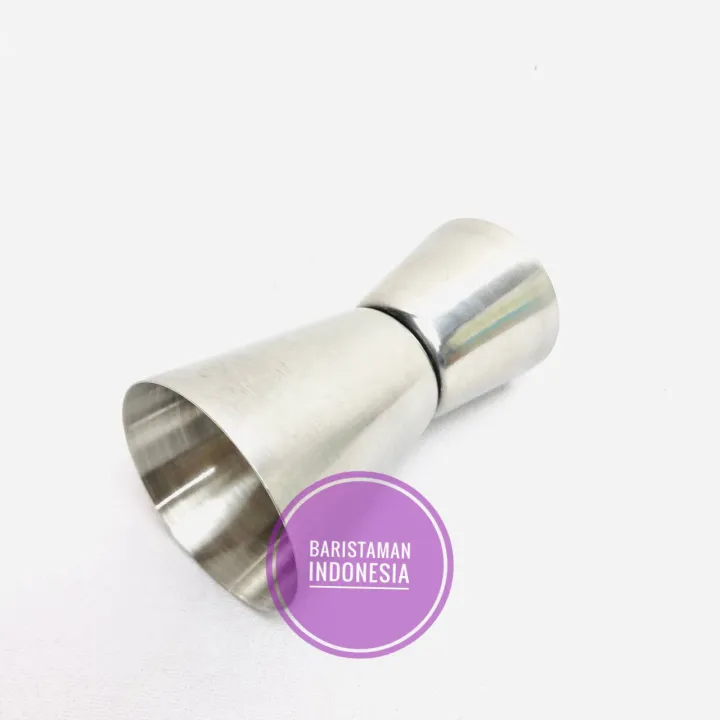 Jigger Glass Measuring Cup 15 / 30 mL Spoon Penakar Gelas Sendok Ukur