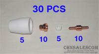 CHNsalescom 30 PT-31เครื่องตัดพลาสม่า Consumabes Plasma TIP Electrode สำหรับ CUT-50D ตัด-40