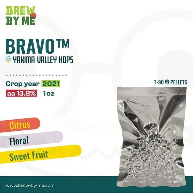 hops-ฮอปส์-bravo-pellet-hops-t90-โดย-yakima-ทำเบียร์-homebrew