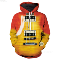 New Fashion Mens Hoodie music Beautiful Electric Guitar 3D Full Printing Sweatshirt Unisex Hip Hop Casual Hoodies Men clothing Size:XS-5XL