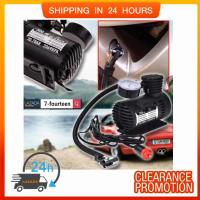 Air Compressor ปั้มลมไฟฟ้าสำหรับรถยนต์ ปั๊มลมติดรถยนต์ ปั๊มเติมลมยาง Air pump 300PSI 12V