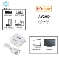 JUNRU3703สายเคเบิลเชื่อมต่อเอวีไปยัง HDMI เอวีไปยัง HDMI ตัวแปลง HDMI HD 1080P เอวีไปยัง HDMI อะแดปเตอร์วิดีโอสีขาว/ดำ AV2HDMI Kabel Audio Video สำหรับ LCD/DVD/TV/กล้องวีดีโอ