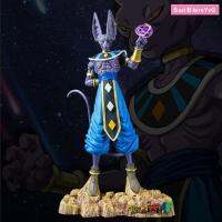 BASILBLA ซุปเปอร์เทพแห่งการทำลายล้าง Beerus ตุ๊กตาของเล่นตุ๊กตา เพชรประดับขนาดเล็ก Scultures ฟิกเกอร์ของเล่น เครื่องประดับตุ๊กตาผ้า หุ่นจำลองดราก้อนบอล หุ่นจำลอง beerus โมเดลหุ่นรูป