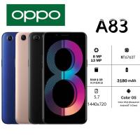 OPPO A83 6/128GB แท้100% เครื่องใหม่ สายชาร์+หูฟัง+เคสโทรศัพท์+ฟิล์มหน้าจอโทรศัพท์ รับประกันร้าน1ปี