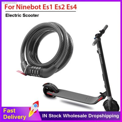 ♧✒ Anti-theft Bike Lock for Ninebot ES1 ES2 ES3 ES4 Padlock Electric Scooter Motorcycle 4 Password Chain Safety Combination Lock