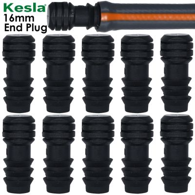 KESLA 10PCS 16mm End Cap for Micro Irrigation 1/2 PE Pipe Tubing Hose Micro Drip Fitting Garden Watering Connector Waterstop Watering Systems Garden