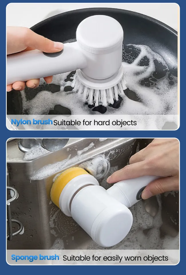 Portable Electric Cleaning Brush, Usb Rechargeable 360 Rotating