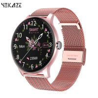 Smart Watch Women Full Touch Screen Fitness Tracker IP67 Waterproof Bluetooth Call Round Smartwatch Men For Android IOS MI Phone