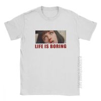 Camiseta De Pulp Fiction De Life Is Boring Para Hombre เสื้อแฟชั่นผ้าฝ้าย100% ฤดูร้อนคอกลมใหม่ขายส่งราคาถูกเสื้อยืดตลกแบรนด์2023เสื้อยืดผู้ชาย Xs-3xl ป๊อปยูนิเซ็กส์