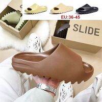 HOT★Yeez Slide Kanye West รองเท้าแตะสไลด์ Eu36-45 สีกาแฟ/ดํา/เขียว/เบจสําหรับผู้ชายและผู้หญิง