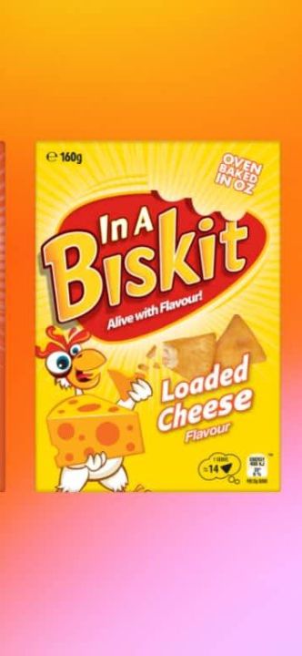 In A Biskit Alive With Loaded Cheese Flavour น้ำหนัก 160 กรัม BBF.29/12/23