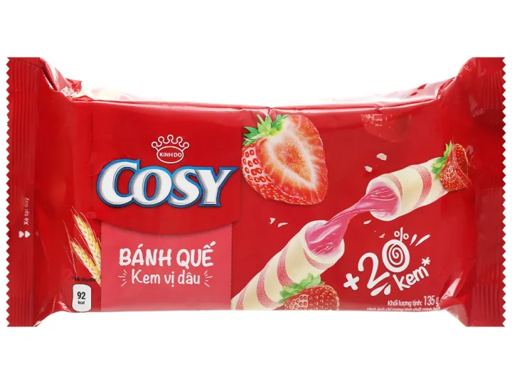 Bánh Quế Kem Cosy Vị Dâu Gói 126g Lazada Vn