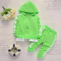 New Winter Kid Casual Sportswear Children Boy Girl Cotton Zipper Jacket Pants 2-piece Set Boy Fashion Sports Suit Baby Clothing