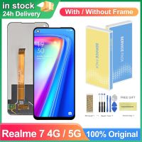 6.5 Screen for Realme 7 4G Global RMX2155 Lcd Display Touch Screen With Frame Assembly for Realme 7 5G RMX2111 Replacement