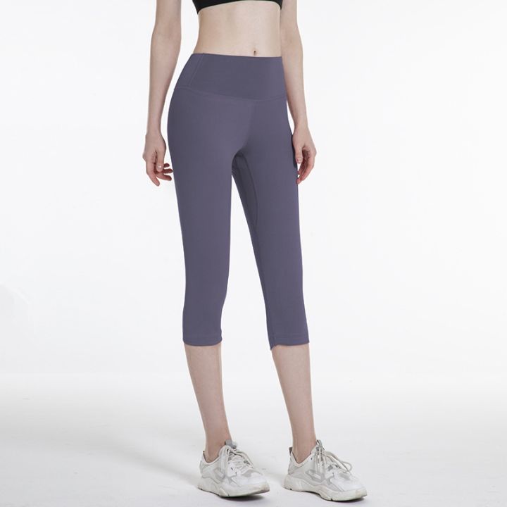 cc-sport-leggings-waist-cropped-pant-elastic-capris-dry-gym-workout-tights-female