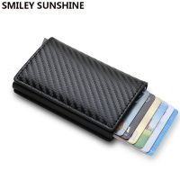 Anti Rfid Credit Card Holder Smart Minimalist Wallet Pocket Men Women Slim Cardholder Bank Secure Creditcard Case Dropshipping Card Holders