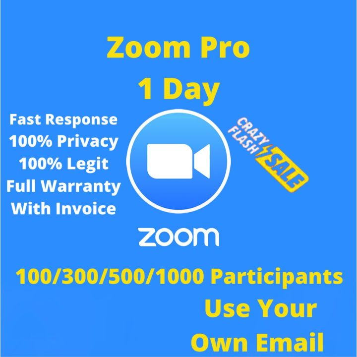 Zoom Pro Premium Meeting Account Lazada PH