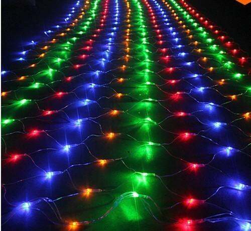 ไฟปีใหม่-ไฟตาข่าย-led-ขนาดใหญ่-3x3-เมตร-เเสงสลับสี-rgb-เเบบไฟกระพริบปรับโหมดได้-ไฟประดับปีใหม่-คริสมาส-เทศกาลต่างๆ-ตกเเต่งเพิ่มสีสันความสวยงามห้องนอน-อาคาร-บ้านเรือน-ต้นไม้-สถานที่-ร้านค้า-จำนวน-1-เส้