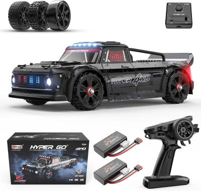 HYPER GO 14301 1/14 RTR Brushless RC Drift Car with Gyro, Max 34 mph Fast RC Cars for Adults, All-Road Street Bash RC Truck, Electric Powered 4WD Remote Control Car for Drifting Rally