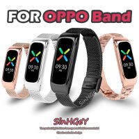 สายนาฬิกาโลหะสายสายรัดข้อมือโลหะสำหรับ OPPO สายสแตนเลสสาย OPPO สายทองคำสีกุหลาบสีเงินสีดำสายรัดข้อมือใหม่ [พร้อมส่ง]