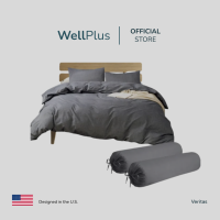 WellPlus [New 2022] ใหม่นุ่มมาก รุ่น Veritas ชุดผ้าปูที่นอน 6 ฟุต 5 ฟุต 5 ชิ้น + ผ้านวม 100"x90" Solidนุ่มมาก