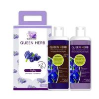 ? (800ml.) Queen Herb ควีน แชมพู&amp;ทรีทเม้นอัญชัน สูตรx3 [สินค้าเกรดพรีเมี่ยม คุณภาพดี]