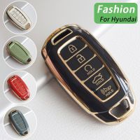 SHJGKFD TPU Car Key Case For Hyundai Palisade Grandeur Azera Elantra GT Kona 2018 2019 Smart Remote Fob Protector Cover Accessories