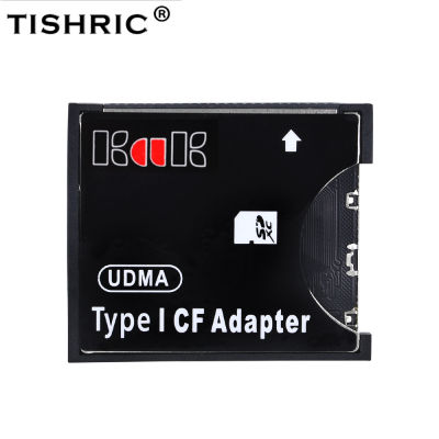 TISHRIC SD ถึง CF Type I รองรับอะแดปเตอร์ SD SDHC SDXC MMC การ์ดมาตรฐาน Compact Flash Type I Card Reader converter-kdddd
