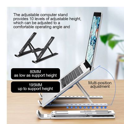 Adjustable Bracket Portable Laptop Stand ABS Foldable Notebook Support For Macbook Air Holder Laptop Accessories Laptop Stands