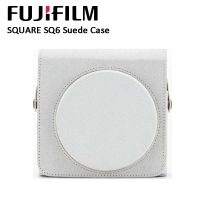 เคสกระเป๋าหนัง PU สีขาวสำหรับ Fujifilm Instax SQ6สี่เหลี่ยมกล้องฟิล์มสำเร็จรูป