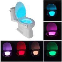 toilet led 8 สี ไฟชักโครกอเนกประสงค์  ไฟห้องน้ำหลากสี ไฟชักโครก กันน้ำ แสงสว่าง ไฟกลางคืน ใช้ที่ห้องน้ำ แบบเซ็นเซอร์   toilet light