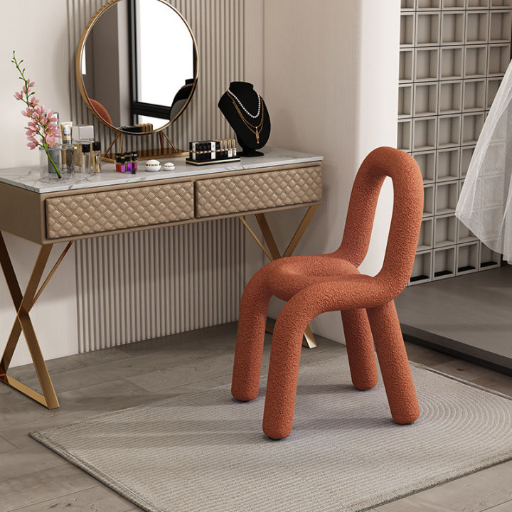 เก้าอี้-modern-chair-เกรดพรีเมี่ยม-สวยหรู-วัสดุเกรดพรีเมี่ยม-ไม่เหมือนใคร-โซฟารับแขก-ผ้าขนแกะ