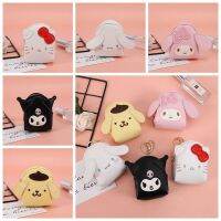 COPOTIYA มายเมโลดี้ กระเป๋าหนังเหรียญ Kuromi แมวคิตตี้แมว Cinnamoroll กระเป๋าลิปสติกเมโลดี้ น่ารักน่ารักๆ พร้อมพวงกุญแจด้วย กระเป๋าใส่บัตรลายการ์ตูน เด็กหญิง/เด็ก