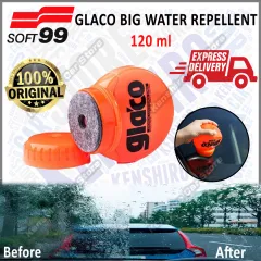 SOFT99 Glaco Roll On Large - 120ml - Mirror & Glass Coating Coat Rain-X  Water Repellant Liquid Super Wiper Soft 99 Small - 75ml